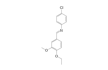 4-Chloro-N-(4-ethoxy-3-methoxybenzylidene)aniline