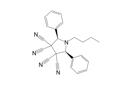 cis-1-Butyl-2,5-diphenyl-3,3,4,4-tetracyanopyrrolidine