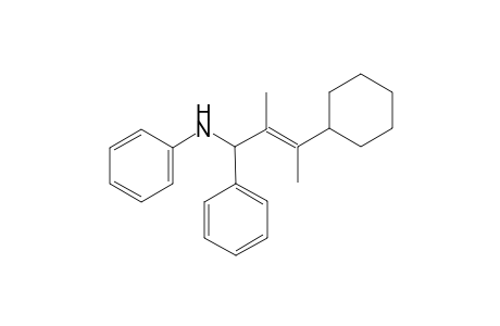 (E)-N-(3-Cyclohexyl-2-methyl-1-phenylbut-2-en-1-yl)aniline