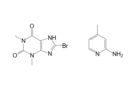 8-bromotheophylline, compd. with 2-amino-4-picoline (1:1)