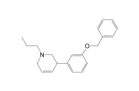 1-Propyl-3-(3-(benzyloxy)phenyl)-1,2,3,6-tetrahydropyridine