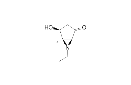 (+-)-(1R,2S,5S)-6-Aza-6-ethyl-2-hydroxy-1-methylbicyclo[3.10]hexan-4-one