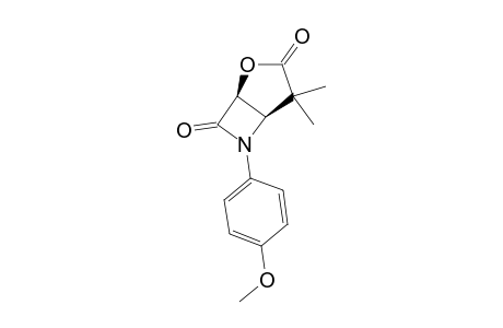 (+/-)-CIS-7-(4-METHOXYPHENYL)-2,2-DIMETHYL-4-OXA-7-AZA-BICYCLO-[3.2.0]-HEPTANE-3,6-DIONE