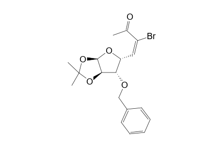 .alpha.-D-Xylo-oct-5-enofuranos-7-ulose, 6-bromo-5,6,8-trideoxy-1,2-o-(1-methylethylidene)-3-o-(phenylmethyl)- , (Z)-