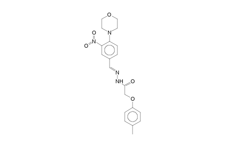 2-(4-Methylphenoxy)-N-[(E)-(4-morpholin-4-yl-3-nitro-phenyl)methylideneamino]ethanamide