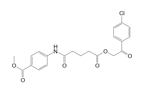 Benzoic acid, 4-[[5-[2-(4-chlorophenyl)-2-oxoethoxy]-1,5-dioxopentyl]amino]-, methyl ester