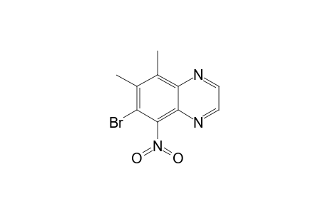 7-Bromanyl-5,6-dimethyl-8-nitro-quinoxaline