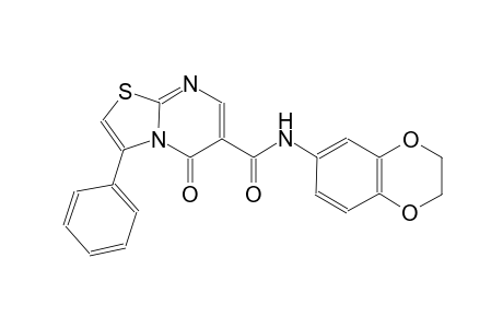 5H-thiazolo[3,2-a]pyrimidine-6-carboxamide, N-(2,3-dihydro-1,4-benzodioxin-6-yl)-5-oxo-3-phenyl-