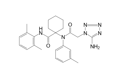 1-(N-[2-(5-amino-1-tetrazolyl)-1-oxoethyl]-3-methylanilino)-N-(2,6-dimethylphenyl)-1-cyclohexanecarboxamide