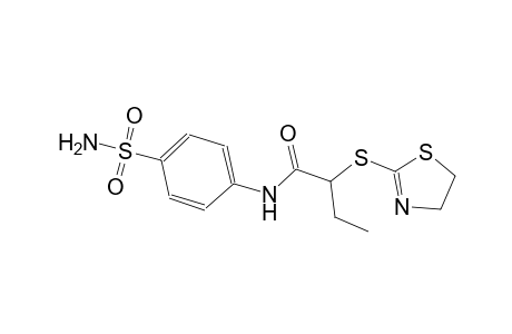 N-[4-(aminosulfonyl)phenyl]-2-(4,5-dihydro-1,3-thiazol-2-ylsulfanyl)butanamide