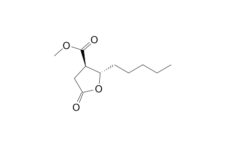 Trans-methyl 2-pentyl-5-oxo-tetrahydro-3-furancarboxylate