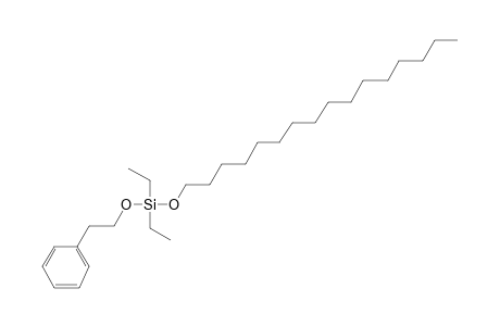 Silane, diethylhexadecyloxy(2-phenylethoxy)-