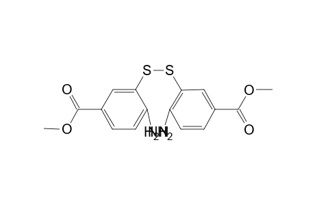 4-Amino-3-[(2-amino-5-carbomethoxy-phenyl)disulfanyl]benzoic acid methyl ester