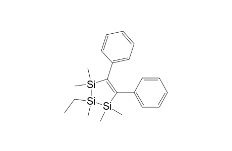 2-Ethyl-1,1,2,3,3-pentamethyl-4,5-diphenyl-1,2,3-trisilacyclopent-4-ene