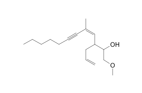 (Z)-3-allyl-1-methoxy-5-methyldodec-4-en-6-yn-2-ol