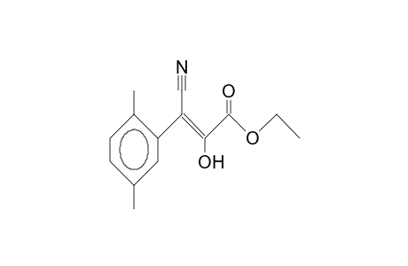 B-Cyano-2,5-dimethyl-A-hydroxy-trans-cinnamic acid, ethyl ester