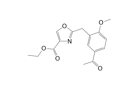 Ethyl 2-(5-acetyl-2-methoxybenzyl)oxazole-4-carboxylate