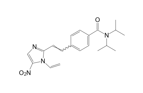 N,N-diisopropyl-p-[2-(5-nitro-1-vinylimidazol-2-yl)vinyl]benzamide