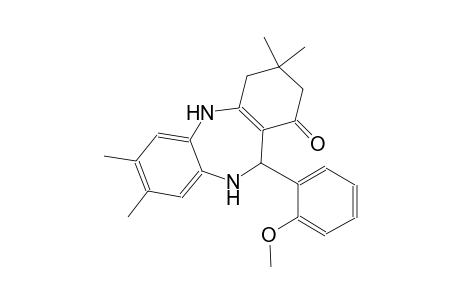 11-(2-methoxyphenyl)-3,3,7,8-tetramethyl-2,3,4,5,10,11-hexahydro-1H-dibenzo[b,e][1,4]diazepin-1-one