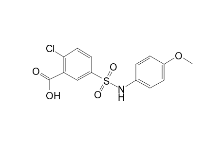 2-Chloro-5-[(4-methoxyanilino)sulfonyl]benzoic acid