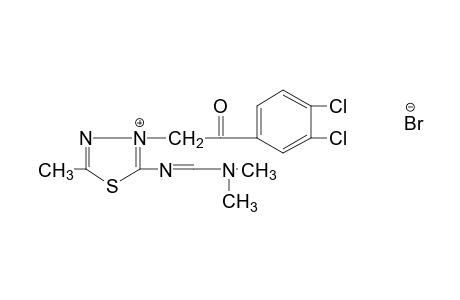 3-(3,4-dichlorophenacyl)-2-{[(dimethylamino)methylene]amino}-5-methyl-1,3,4-thiadiazolium bromide