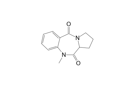 10-Methyl-2,3-dihydro-1H-benzo[e]pyrrolo[1,2-a]-(1,4)-diazepine-5,11(10H,11aH)-dione