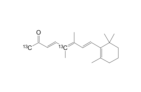 [1,5-(13)C2]-5,6-DIMETHYL-8-(2',6',6'-TRIMETHYL-1'-CYCLOHEXEN-1'-YL)-3,5,7-OCTATRIEN-2-ONE