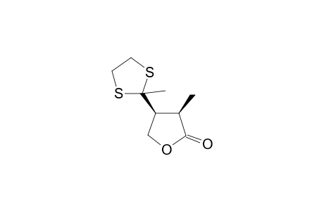 (3R,4S)-(-)-3-Methyl-4-(2-methyl-1,3-dithiolane-2-yl)-2(3H)-dihydrofuranone