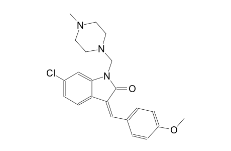 2H-indol-2-one, 6-chloro-1,3-dihydro-3-[(4-methoxyphenyl)methylene]-1-[(4-methyl-1-piperazinyl)methyl]-, (3Z)-