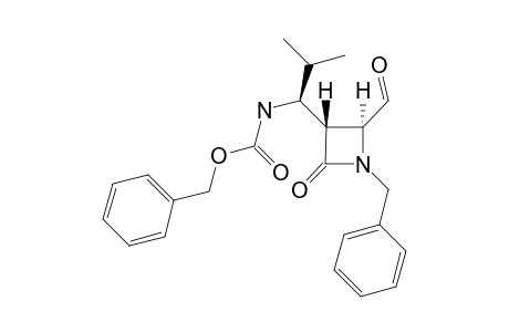 (phenylmethyl) N-[(1S)-1-[(2S,3R)-2-methanoyl-4-oxidanylidene-1-(phenylmethyl)azetidin-3-yl]-2-methyl-propyl]carbamate