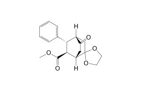 Methyl (1S*,4S*,7R*,8S*)-7-phenyl-2,5-dioxobicyclo[2.2.2]octane-8-carboxylate 5-ethylene ketal