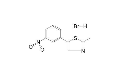 2-methyl-5-(m-nitrophenyl)thiazole, monohydrobromide