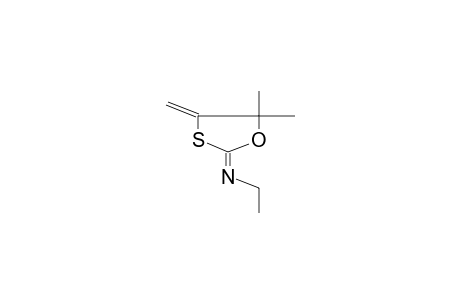 2-ETHYLIMINO-4-METHYLIDENE-5,5-DIMETHYL-1,3-OXATHIOLANE