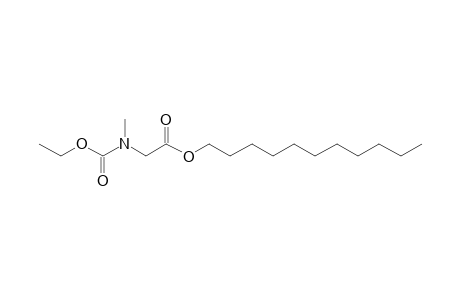 Glycine, N-methyl-N-ethoxycarbonyl-, undecyl ester