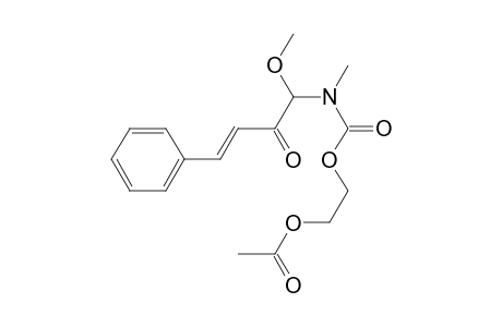 2-Acetoxyethyl n-(1-methoxy-2-oxo-4-phenyl-3(E)-butenyl)-n-methylcarbamate