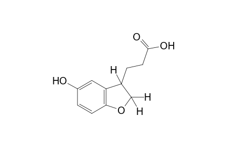 2,3-dihydro-5-hydroxy-3-benzofuranpropionic acid