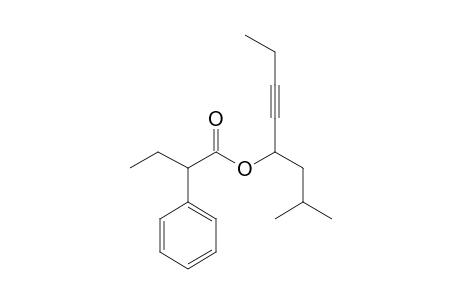 Butyric acid, 2-phenyl-, 2-methyloct-5-yn-4-yl ester