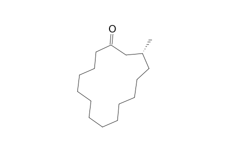 (3R)-3-methyl-1-cyclopentadecanone