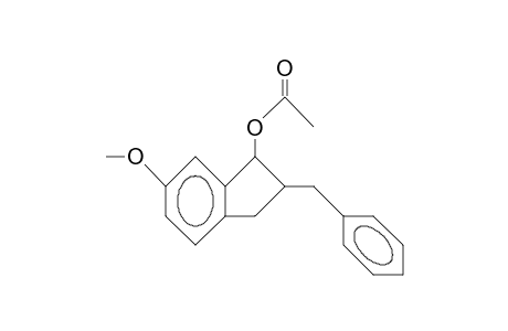 1H-INDEN-1-OL, 2,3-DIHYDRO-6-METHOXY-2-(PHENYLMETHYL)- ACETATE