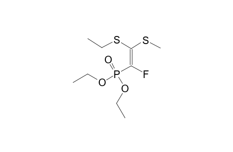 DIETHYL-(Z)-1-FLUORO-2-(ETHYLSULFANYL)-2-(METHYLSULFANYL)-VINYLPHOSPHONATE