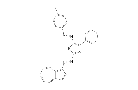 2-(Azulen-1'-yldiazenyl)-4-phenyl-5-{(p-methylphenyl)diazenyl]-1,3-thiazole