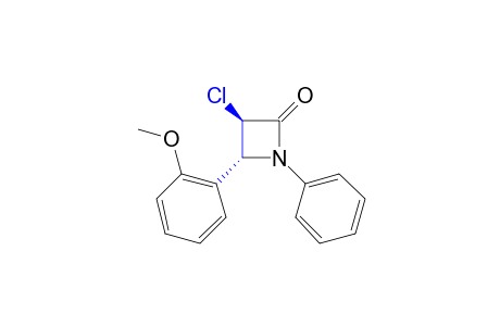trans-3-Chloro-4-(o-methoxyphenyl)-1-phenyl-2-azetidinone