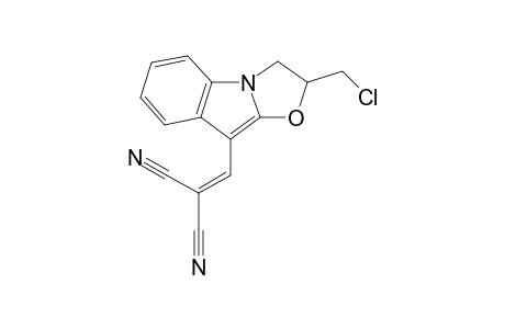 {[2-(Chloromethyl)-2,3-dihydro[1,3]oxazolo[3,2-a]indol-9-yl]methylene}malononitrile