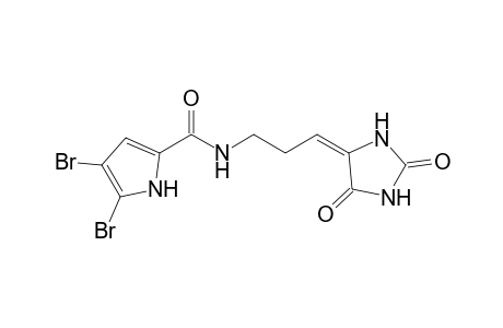 4,5-dibromo-N-[(3E)-3-(2,5-diketoimidazolidin-4-ylidene)propyl]-1H-pyrrole-2-carboxamide