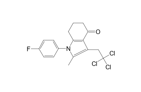 1-(4-Fluoro-phenyl)-2-methyl-3-(2,2,2-trichloro-ethyl)-1,5,6,7-tetrahydro-indol-4-one