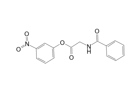 3-Nitrophenyl (benzoylamino)acetate