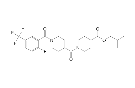 Isonipecotinoylisonipecotic acid, N'-(2-fluoro-5-trifluoromethylbenzoyl)-, isobutyl ester