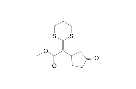 Methyl 2-(1,3-dithian-2-ylidene)-2-(3-oxocyclopentyl)acetate