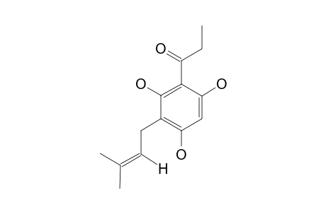 1-(2,4,6-TRIHYDROXY-3-(3-METHYL-2-BUTENYL)-PHENYL)-1-PROPANON,3-PRENYLPHLOROPROPIOPHENON