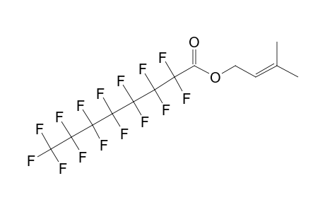 Pentadecafluorooctanoic acid, 3-methylbut-2-en-1-yl ester